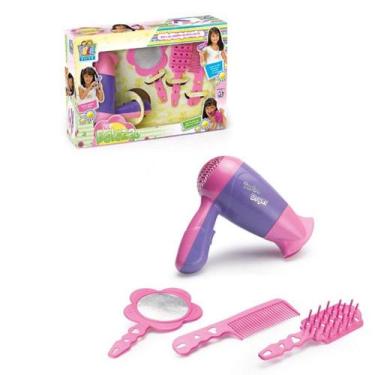 Imagem de Kit Beleza Secador + 2 Acessórios Sortido Brinquedo Infantil - FMSP