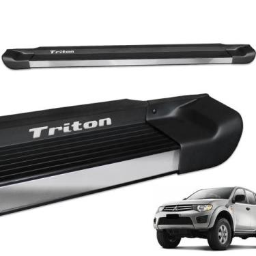 Imagem de Estribo Lateral L200 Triton 2008 a 2018 Alumínio Preto Fosco - Gtnox