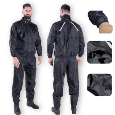 Imagem de Capa de Chuva Masculina 4G Piracapas Nylon Confort - Preto