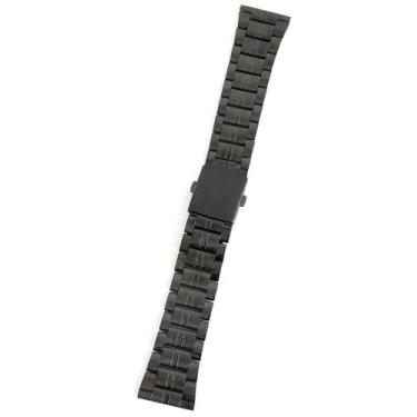 Imagem de Pulseira de Aço para Relógio de Pulso, Preto, Aço com Dourado.LC128 - 