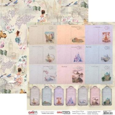 Imagem de Folha para Scrapbook Dupla Face OPA - Um Sonho de Viagem III - 3250 - 