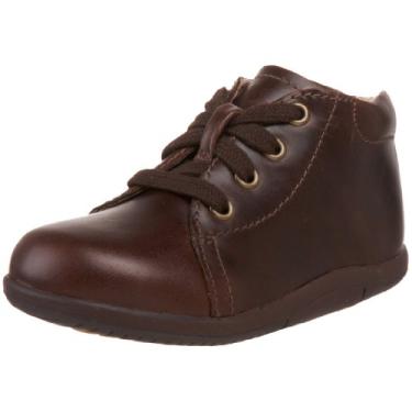 Imagem de Stride Rite SRT Tênis de couro Elliot para bebês e crianças pequenas, Marrom, 6 Toddler