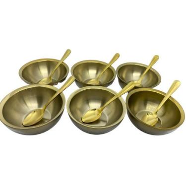 Imagem de Conjunto Dourado Para Servir Sobremesas - By Fineza