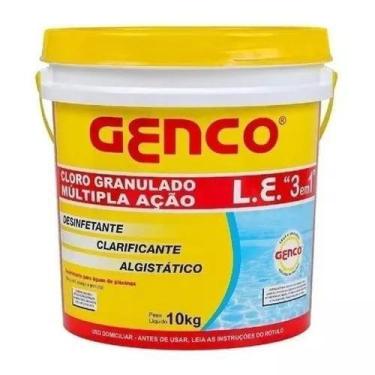 Imagem de Balde Cloro Granulado 3 Em 1 Multi Ação 10kg Genco