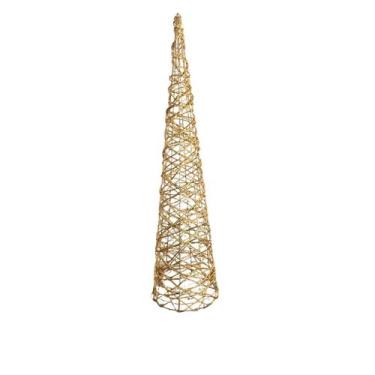 Imagem de Árvore - cone aramada natal com led - TOK DA CASA, 60 cm