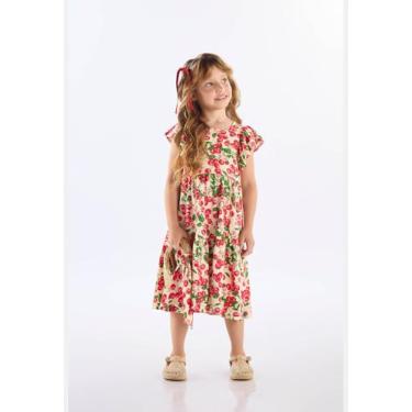 Imagem de Vestido Midi em Cotton Infantil Up Baby, Bege, 1
