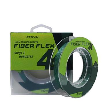 Imagem de Linha Multifilamento 4X Fiber Flex 0.20mm 300mt - Crown