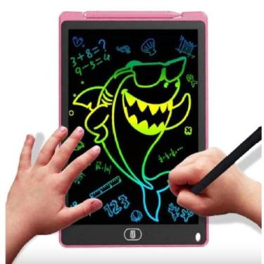 Imagem de Tablet Infantil Lcd Lousa Mágica Desenha Estuda Escrever - 8,5 Polegad