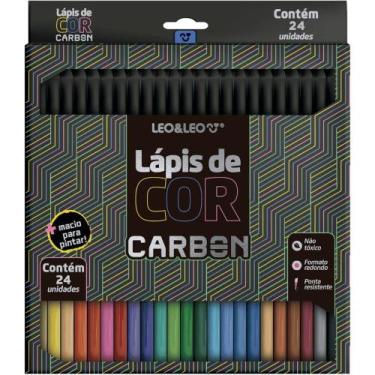 Imagem de Lápis de Cor Carbon Line c/ 24 Cores - Leo Leo - LEONORA