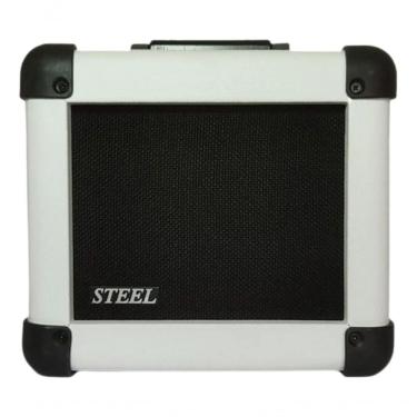 Imagem de Amplificador Combo para Guitarra Steel 20 com Potência de 15W RMS e Design Compacto de 5 Polegadas Branco Performance