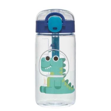 Imagem de Garrafa Infantil 460ml Filhotis c/Canudo Silicone Tritan Passeio Escol