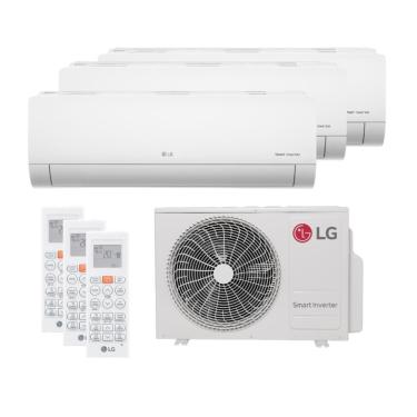 Imagem de Ar Condicionado Tri Split LG 21000 BTUs (HW 09K+09K+09K) Quente e Frio Inverter 220V R32 (Z3UW21GFB1.AWGZBR)