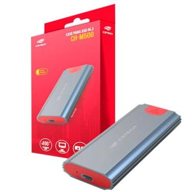 Imagem de Gaveta Para SSD C3Tech, Externo, M.2 NVMe, OTG, Cinza  CH-M500SI