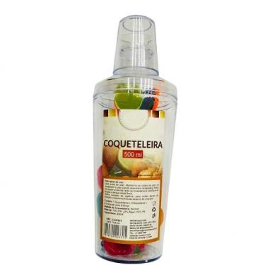 Imagem de Coqueteleira Acrílico 500ml Com Gelo Reutilizável e mexedores - Casita