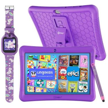 Imagem de Tablet Infantil e Smartwatch Contixo K102 10" 32GB Roxo