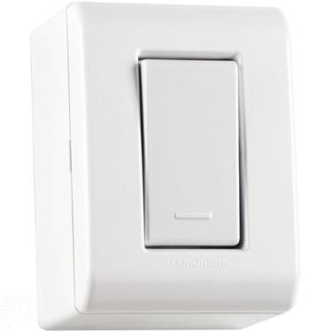 Imagem de Caixa de Sobrepor com 1 Interruptor Simples 10 A 250 V Tramontina LizF