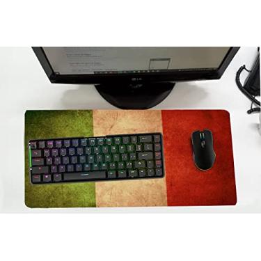 Imagem de Mouse Pad Desk Pad Grande 30x70cm - BANDEIRA ITALIA