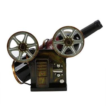 Imagem de Pkfinrd Ornamentos Retrô Estante de Vinhos de Metal para Enfeites para Vinhos, Quarto Criativo de Hotel Sala de Estar 13 cm * 11 cm * 20 cm