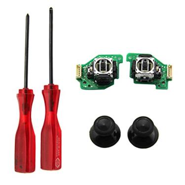 Imagem de balikha Reparar Joystick Analógico 3D + Tampa Analógica 3D + Chave de Fenda 2pcs para Wii U