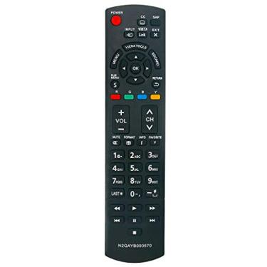 Imagem de Controle remoto N2QAYB000570 para Panasonic TV TC-L32E3 TC-L37E3 TC-L42E3 TC-P42X3 TC-P46X3 TC-P50X3 TC-42PX34 TC-50PX34 TC-60PS34 TC-L34 TC-L34 4 E30 TC-L32X30 TC-P4232C TC-P4632C TC-P5032C TC-P42S30 TC-P46S30