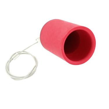 Imagem de Leviton 22P22-R Série 22 Santoprene fêmea, tampa protetora, ponta esférica, vermelho