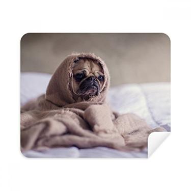 Imagem de Bulldog Pet Animal Lonely Pano de limpeza de imagem Limpador de tela 2 peças Tecido de camurça