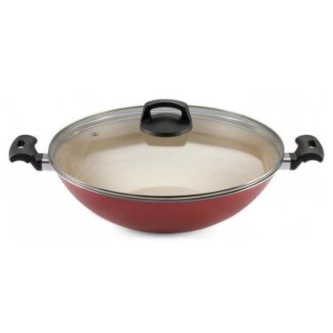 Imagem de Panela Wok 32 Antiaderente Cereja Premium