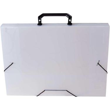 Imagem de Maleta Plastica Com Alca Dellosmile Oficio Cristal