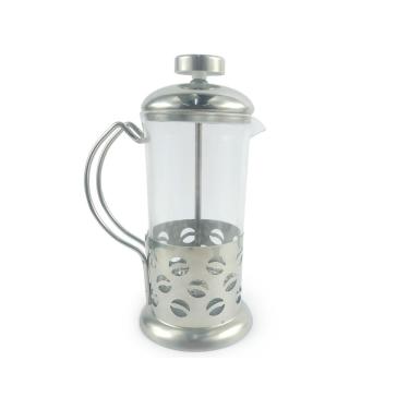Imagem de Cafeteira Prença Francesa Cremeira 600ml De Vidro e Aço Inox Para Café Chá Livon Coffee Luxo
