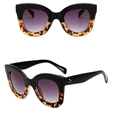 Imagem de Cat Eye Vintage Sunglasses Women Fashion Leopard Sun Glasses Sexy Ladies Eyewears UV400 Goggles Oval Glasses,5,China