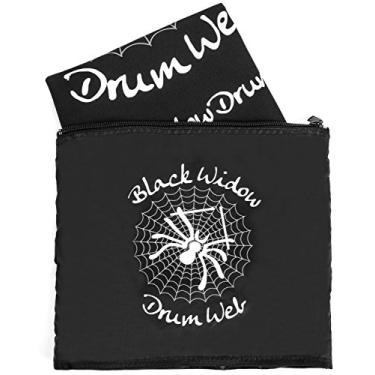 Imagem de Black Widow Drum Web Tapete de tambor Anchoring, o melhor tapete para tambor