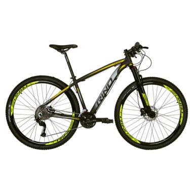 Imagem de BICICLETA ARO 29 RINO EVEREST TRAS. ALIVIO - 27V - 7.0 (PRETO/AMARELO, 15)