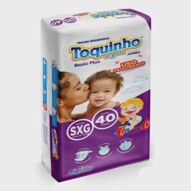 Imagem de Fralda Infantil Toquinho De Gente Basic Plus Sxg C/40