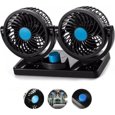 Imagem de Ventilador Automotivo Duplo Com Ajuste P/ Carro Caminhão 24V - Lelong