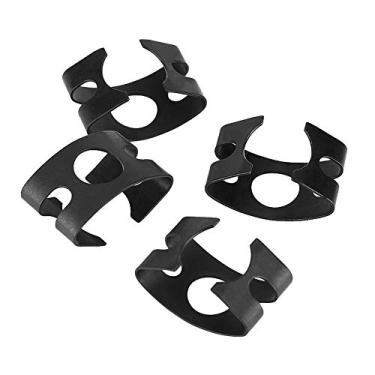 Imagem de Clipe de retenção de mangueira, 4D0611715B 4 peças clipes de mangueira de freio para golfe MK1 MK2 Cabriolet para Scirocco 1.6 1.8 4D0611715B