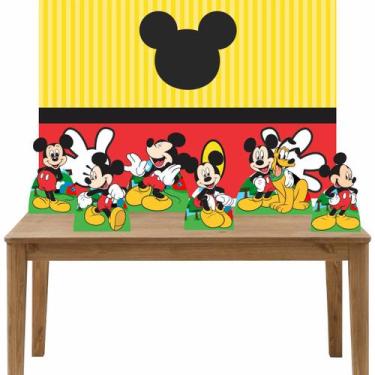 Imagem de Kit 6 Displays De Mesa E Painel Mickey Mouse - Inove Adesivos