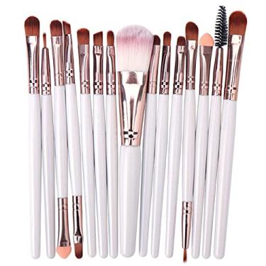 Imagem de 6 peças-20 peças conjunto de pincéis de maquiagem cosméticos maquiagem para ferramentas de maquiagem de rosto feminino beleza profissional base blush sombra, t15, china