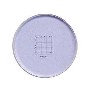 Imagem de Microscópio em forma de rede de 0,5 mm, microscópio ocular, régua, corrediça, microscópio, calibração de microscópio para estágio de microscópio, lente objetiva