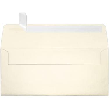 Imagem de Envelopes de aba quadrada LUXPaper #10 em 80 lb. Envelopes de negócios metálicos champanhe, impressos para letras corporativas e documentos legais com destaque e impressão, pacote com 50, tamanho da bolsa 4 1/8 x 9 1/2 (ouro)