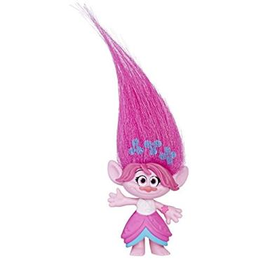 Imagem de DreamWorks Trolls Poppy Hair Collectible Figure with Printed Hair