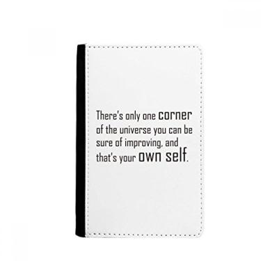 Imagem de Citação Você pode mudar seu próprio porta-passaporte Notecase Burse capa carteira porta-cartão, Multicolor