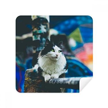 Imagem de Animal Lazy Cat Fotografia Tirar Óculos Pano Limpador de Tela Tecido Camurça Pacote com 2