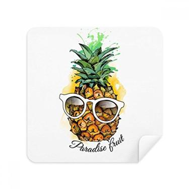 Imagem de Óculos de sol Abacaxi Frutas Tropicais Óculos Pano Limpador de Tela Tecido Camurça Pacote com 2
