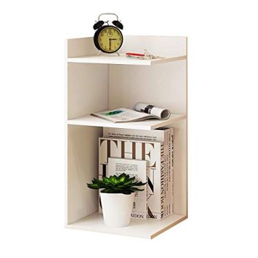 Imagem de KIZQYN Estante simples multicamadas estante de canto de três andares, estante de armazenamento multifuncional simples (cor: ouro, tamanho: 1)