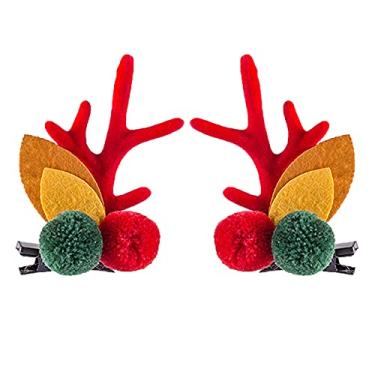 Imagem de RULEH Decorações de moda grampo de cabelo presente infantil par ouro natal pequeno pó criativo um grampo de cabelo casa faça você mesmo grampos de garra grampos de cabelo (cor: O)