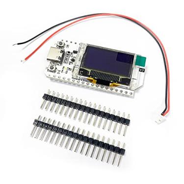 Imagem de HiLetgo ESP32 OLED WiFi Kit V3 Tipo-C ESP-32 Tela OLED azul de 0,96 polegadas WiFi + Bluetooth CP2012 Placa de desenvolvimento de Internet para Arduino ESP8266 NodeMCU