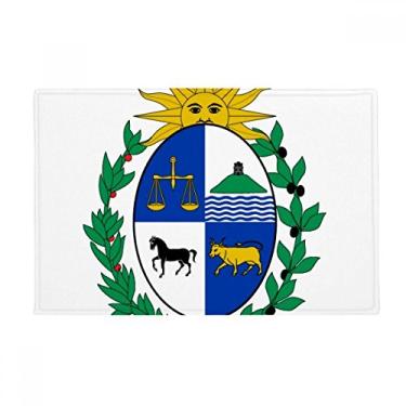 Imagem de DIYthinker Tapete de chão com emblema nacional da América do Sul do Uruguai Tapete antiderrapante para porta de banheiro