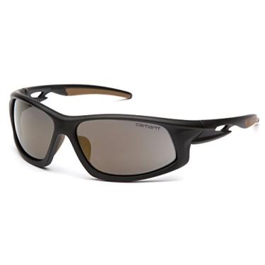 Imagem de Carhartt Óculos de segurança Ironside, embalagem de varejo, moldura preta/bronze, lente antiembaçante espelhada antiga