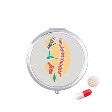 Imagem de Porta-comprimidos, estrutura de esqueleto espinhal, caixa de armazenamento de medicamentos