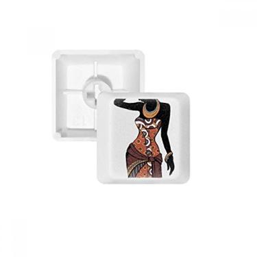 Imagem de Vestido feminino preto African Savanna teclado mecânico PBT Gaming Upgrade Kit